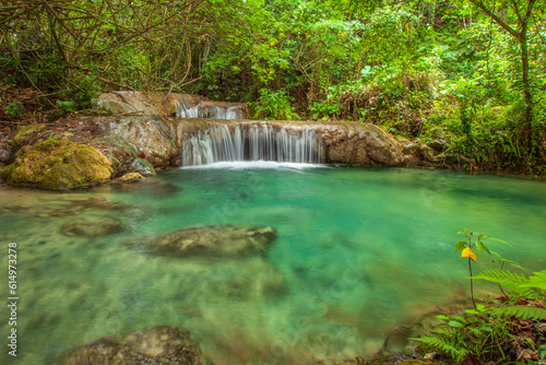 Fototapeta Naklejka Na Ścianę i Meble -  Small cascades captured in Vanuatu