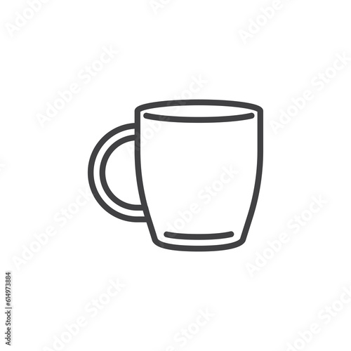 Coffee mug line icon