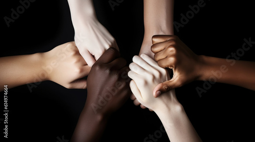 Racial equality illustration  photo