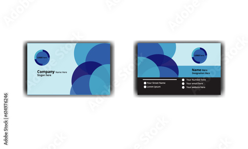 Modern creative and clean double sided business card template.