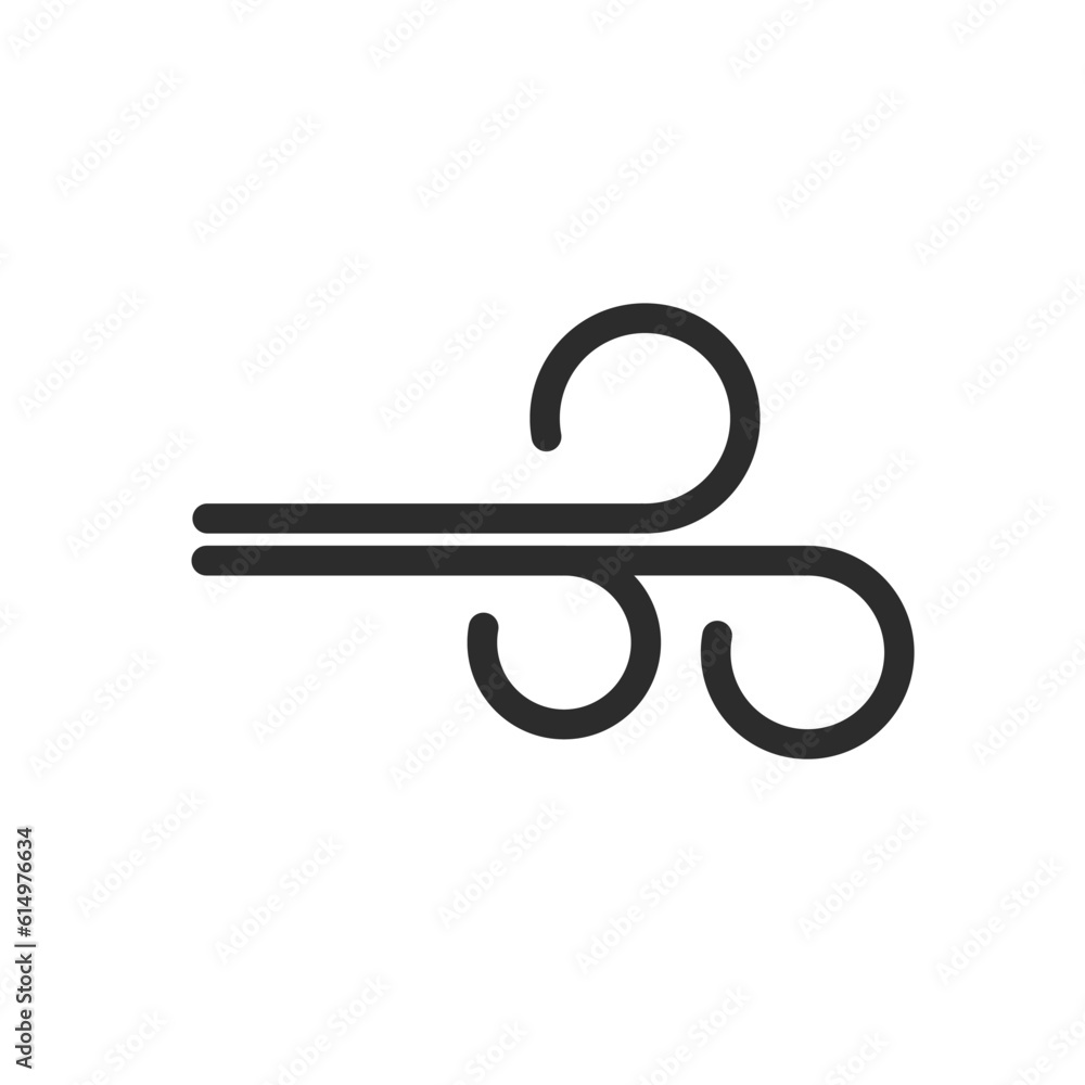high gusts of wind icon vector element design template