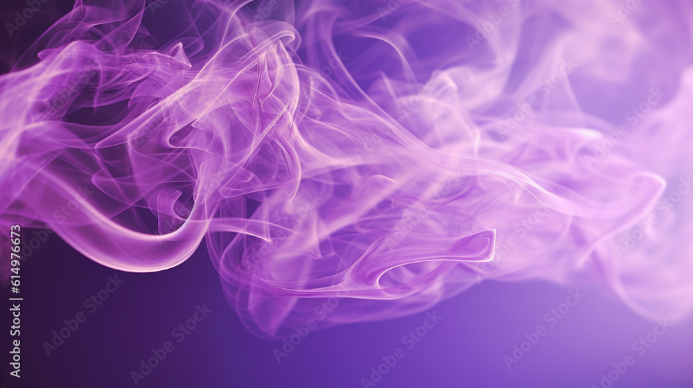 purple smoke suspended in the air, Generative AI	