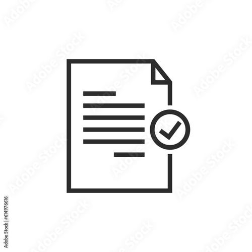 verified legal document icon vector element concept design template
