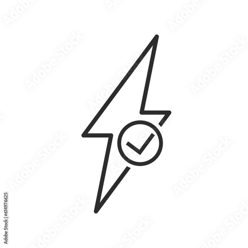stable voltage and power icon element design template