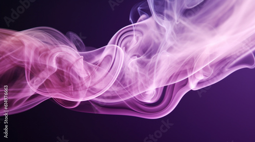  a single line of purple smoke suspended in the air, Generative AI 