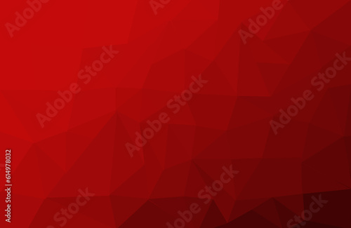 Abstract low poly style red color modern background 
