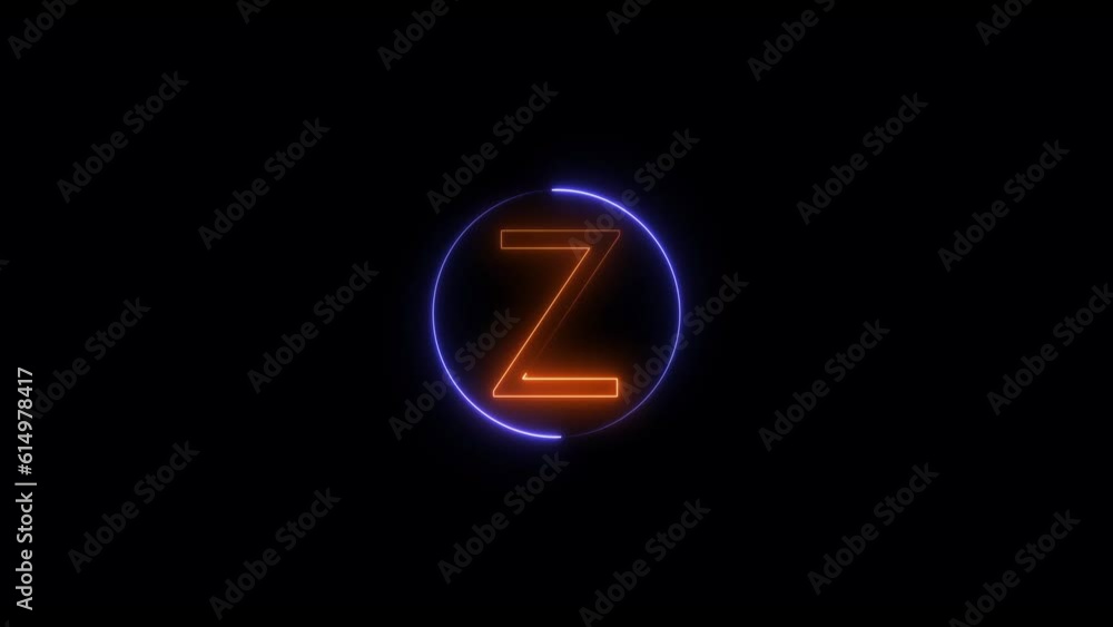 Abstract Neon light orange Z text Animation. Blue circle animation. Black background 4k video.
Abstract Neon light orange Z text Animation. Blue circle animation. Black background 4k video.