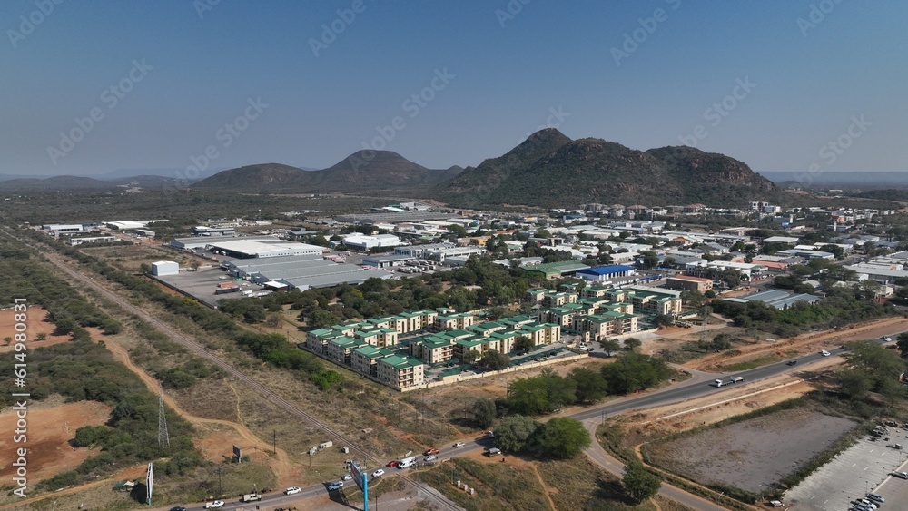 Commerce Park GICP aerial view in Gaborone, Botswana, Africa