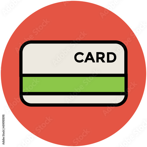 Flat icon of cash withdrawal 