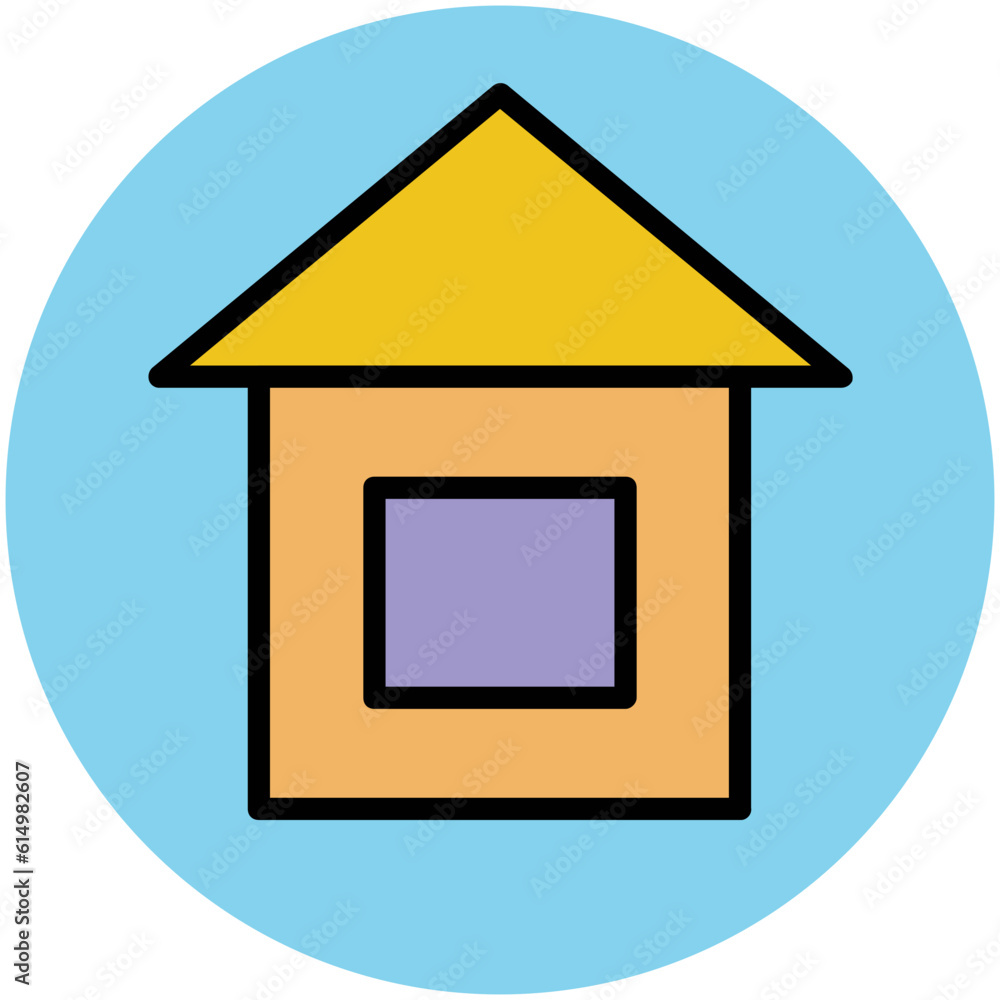 A scalable flat icon of building A scalable flat icon of building
