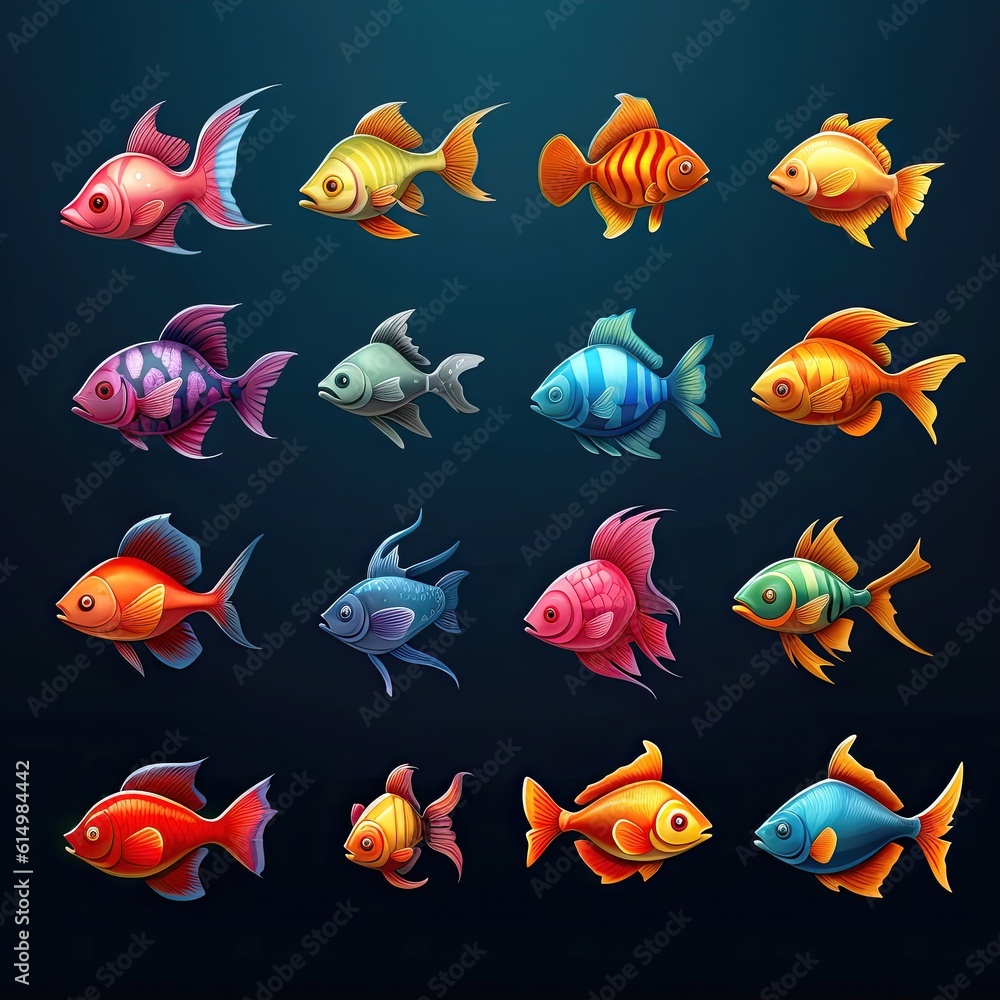underwater fish aquarium ai generated