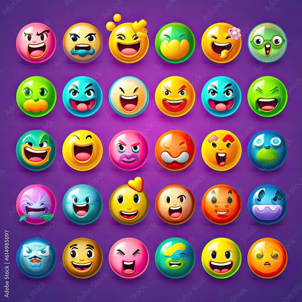 Obraz premium funny emoji smiley ai generated