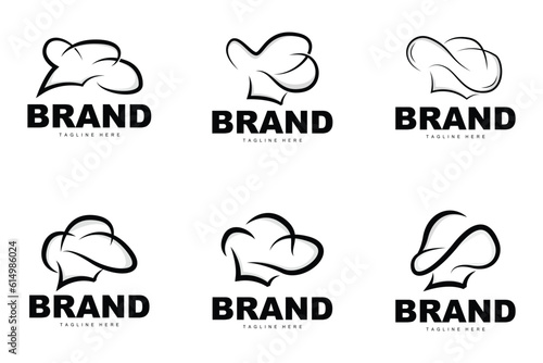 Chef Hat Logo, Cooking Vector Hand Made Chef Hat Collection, Product Branding Design
