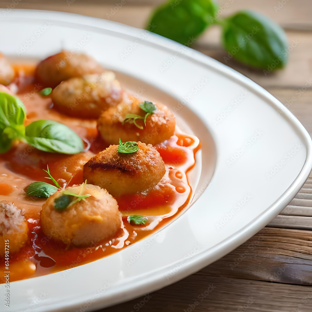 meatballs with tomato sauce Generative AI meatballs with tomato sauce Generative AI