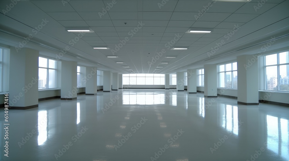 Big empty building interior ha
