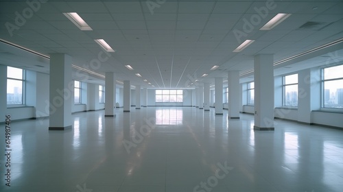 Big empty building interior ha