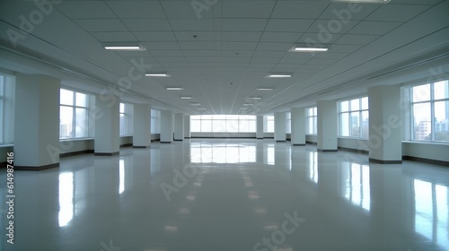 Big empty building interior ha © visoot