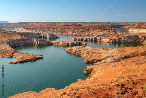 Glen Canyon Dam and reservoir in Southern Utah.