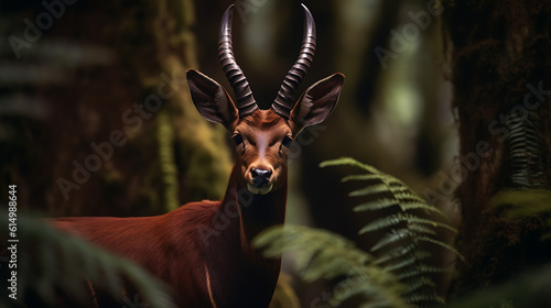 a Saola in the jungle