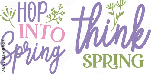Spring typography vector t-shirt design.
