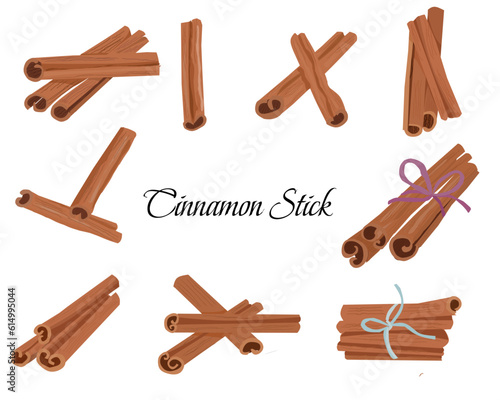 Cinnamon Stick Vector Illustration for Label