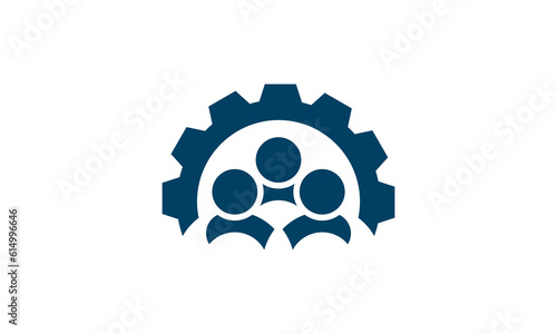 People community group logo vector design