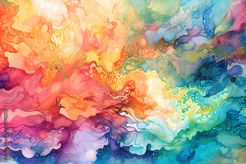 abstract watercolour psychedelic background