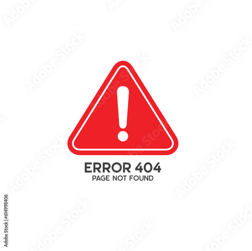 error system symbol, error icon, vector art.