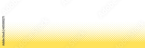 黄色の四角でできたハーフトーングラデーション　3：1 photo