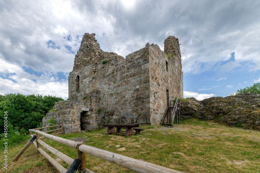 The castle ruins of Primda Castle (Přimda) are the oldest stone castle in Bohemia - Czech Republic