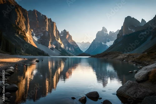 lake in the mountains