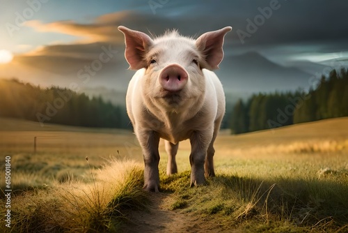 pig on a meadow © irfan