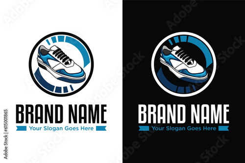 medern Sneakers Shoe illustration Logo Design