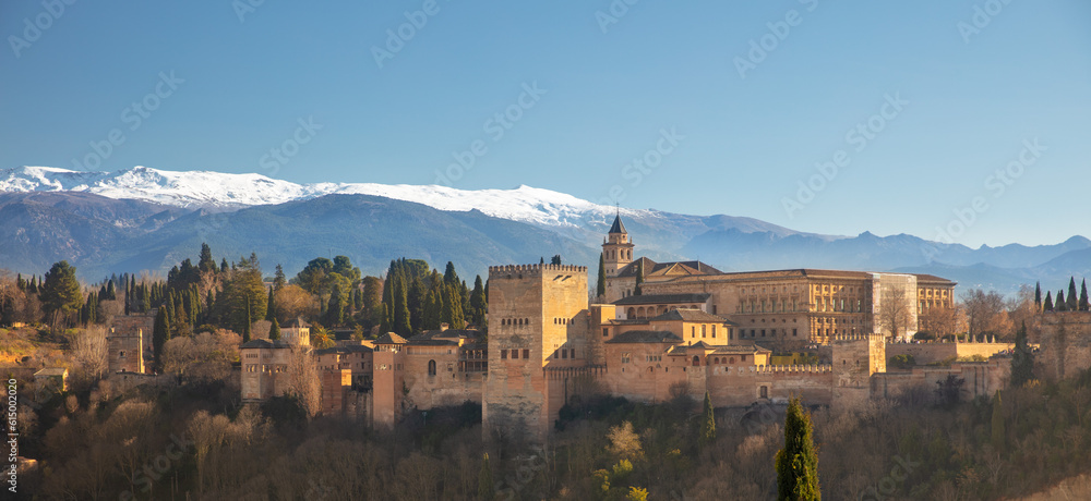 City view of Granada, Alhambra- Spain
