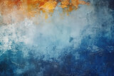 Colorful Grunge Decorative Navy Blue Wall Background. Generative AI