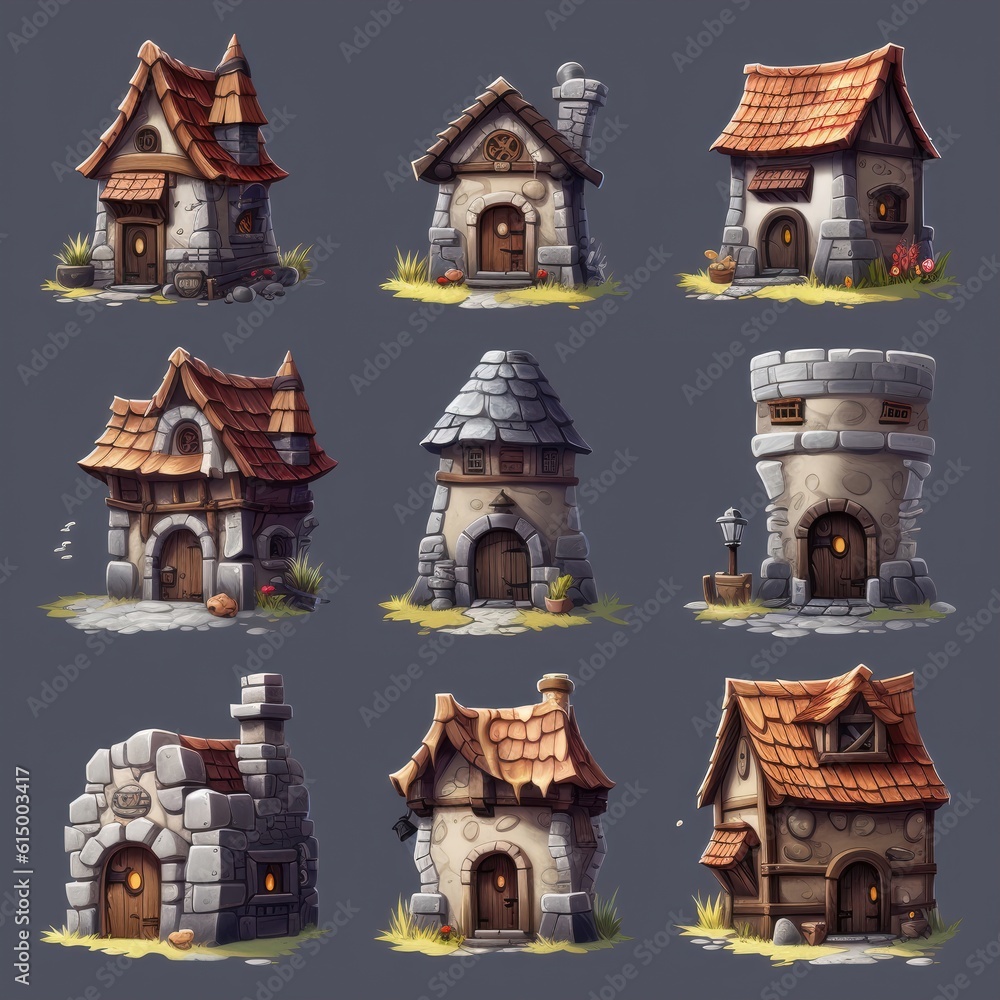 architecture stone house ai generated architecture stone house ai generated