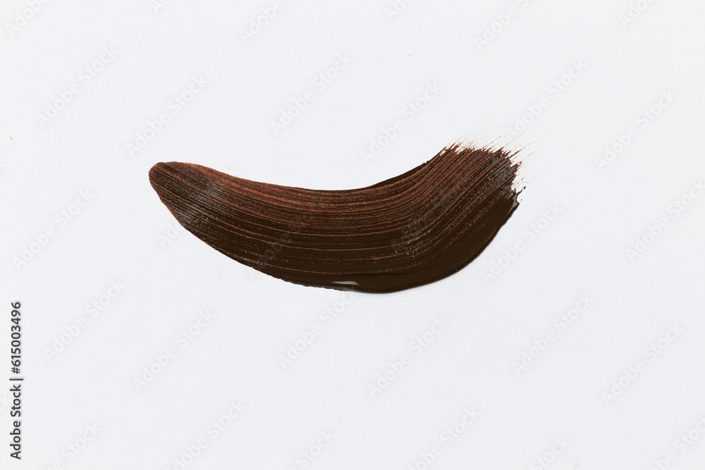 Brown stroke of the paint brush Brown stroke of the paint brush