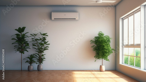 The air conditioner and modern living room © EmmaStock