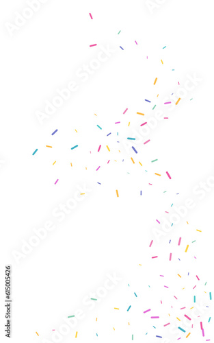 Party Dust Invitation Vector White Background.