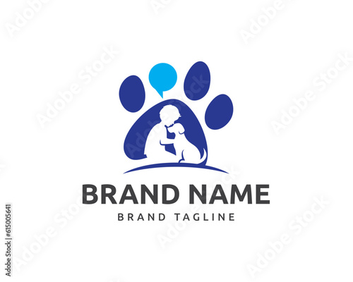 child and pet logo