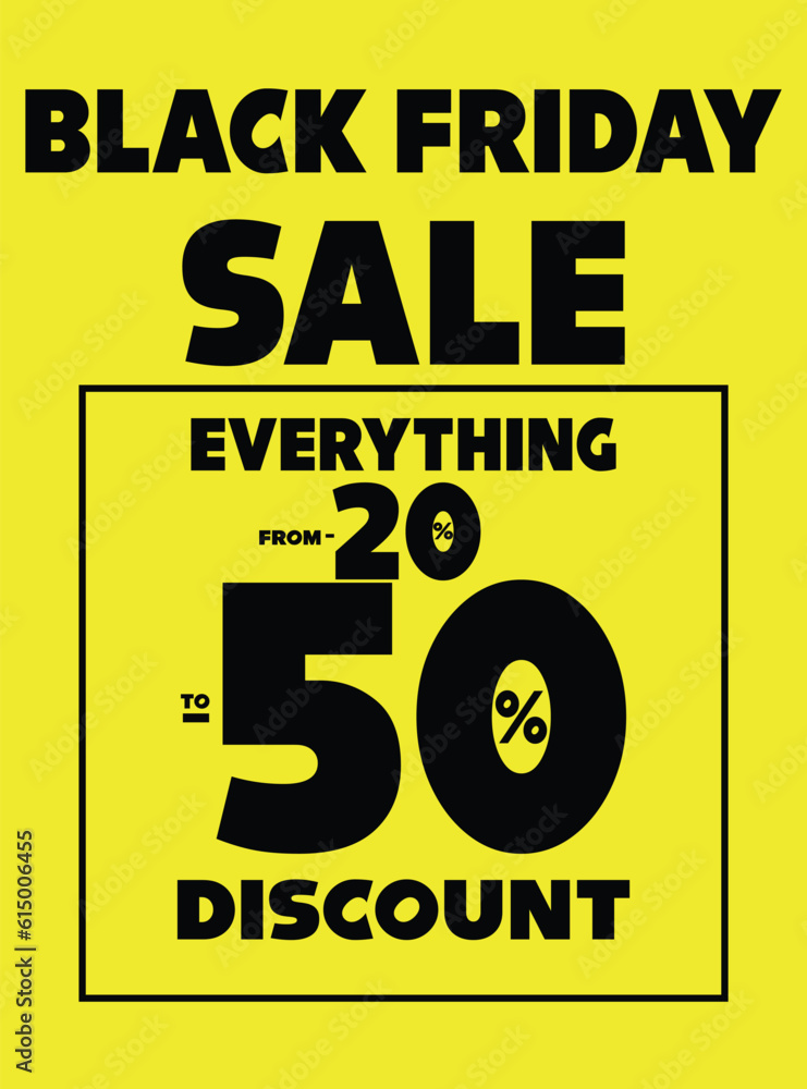 Naklejka premium black Friday sale discount poster flyer or social media post design