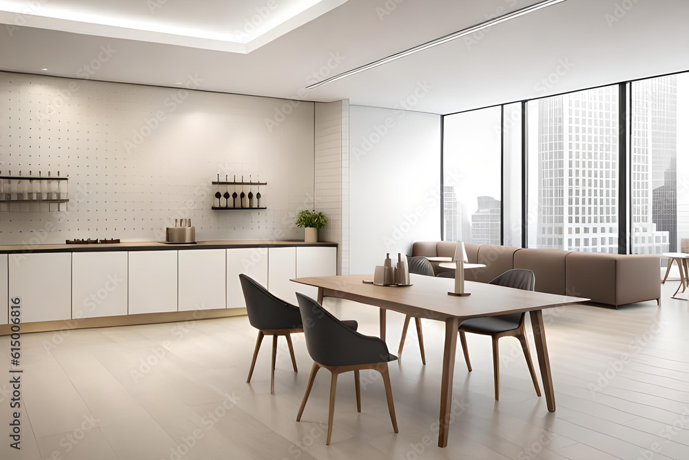 an elegant ice cream parlor, with a monochromatic color scheme, sleek counter an elegant ice cream parlor, with a monochromatic color scheme, sleek counter