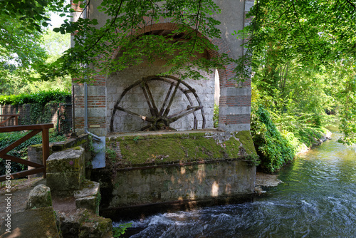 Loiret river in Olivet village