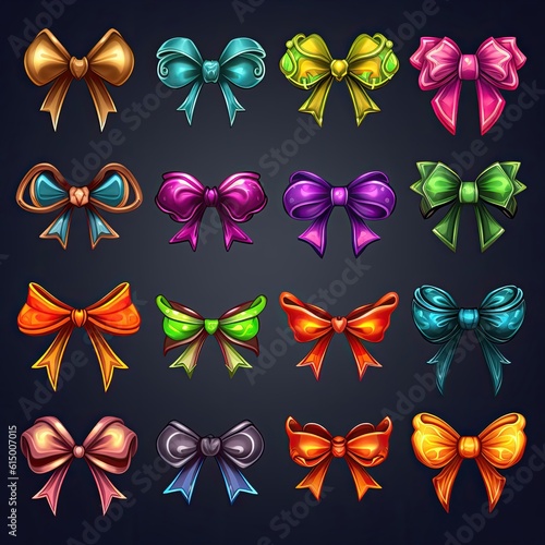 gift ribbon bow ai generated © sevector