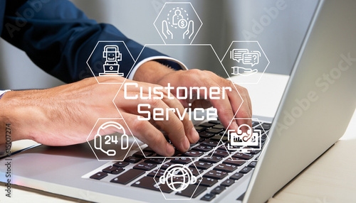 customer service concept. Deep understanding of customers, their behaviors, preferences and needs. Using customer insight to build strong customer relationship and increase customer loyalty