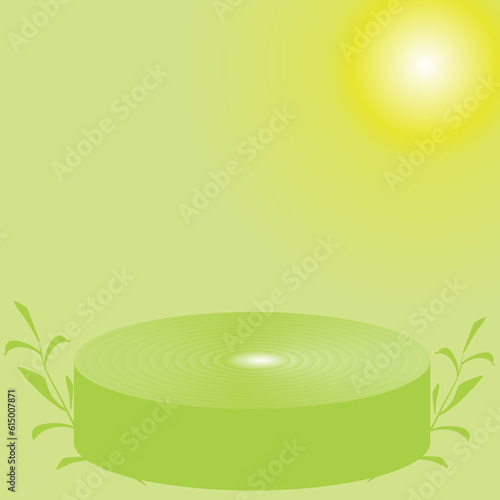 Green tea background element 2023061914