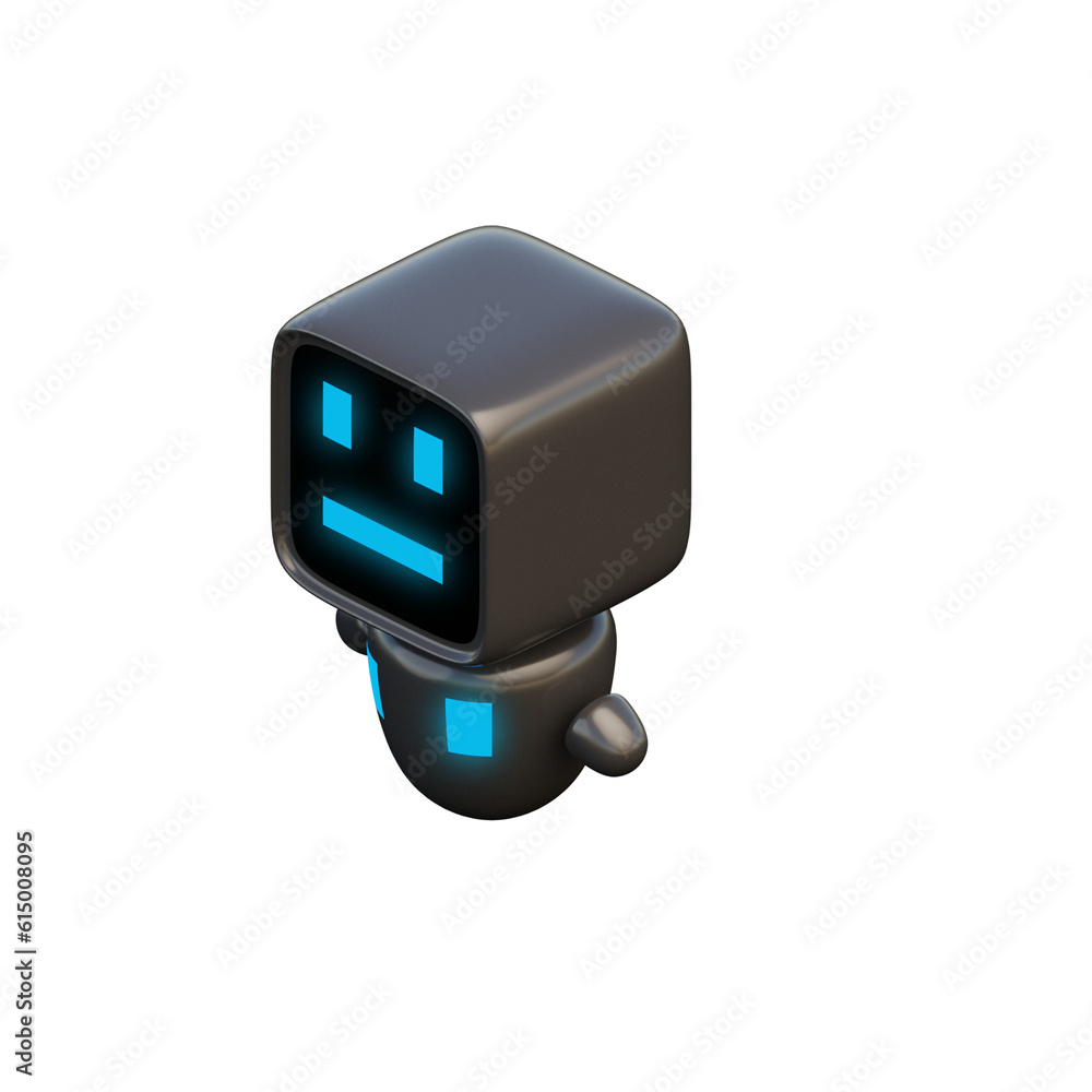 3D Assistant Robot Illustration 3D Assistant Robot Illustration