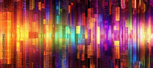 Wallpaper Mural Abstract colorful glow glass background. Generative AI technology.
 Torontodigital.ca
