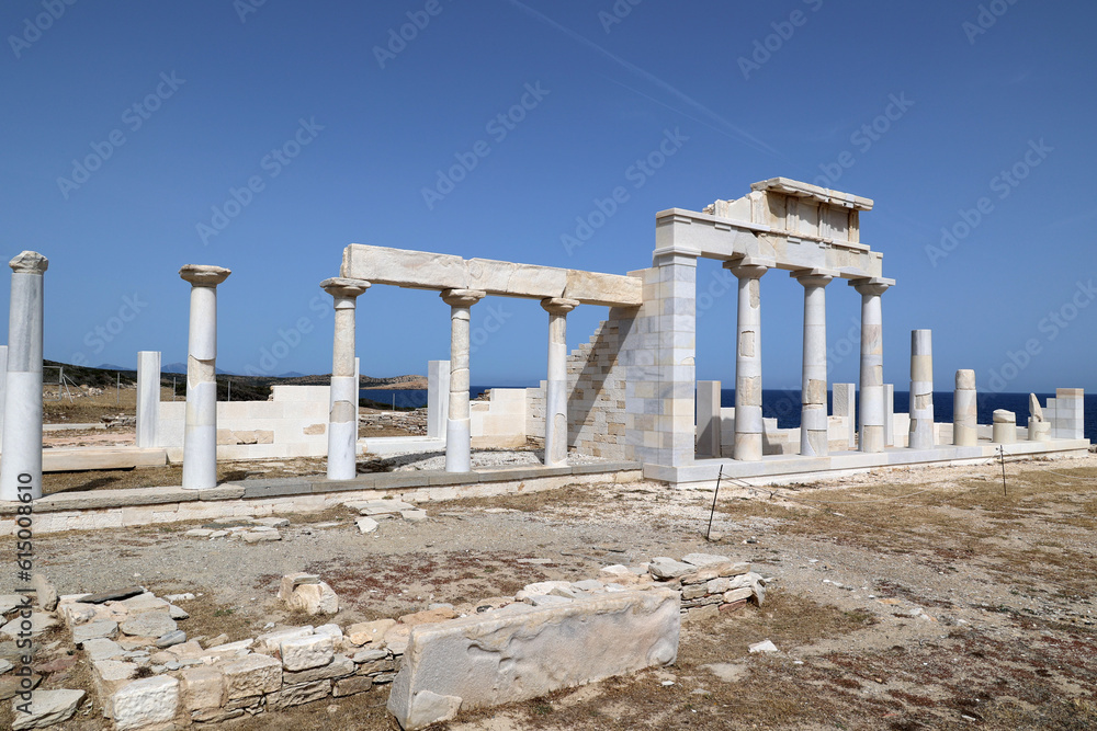 View of the Sanctuary of Apollo on Despotiko-Cyclades-Greece