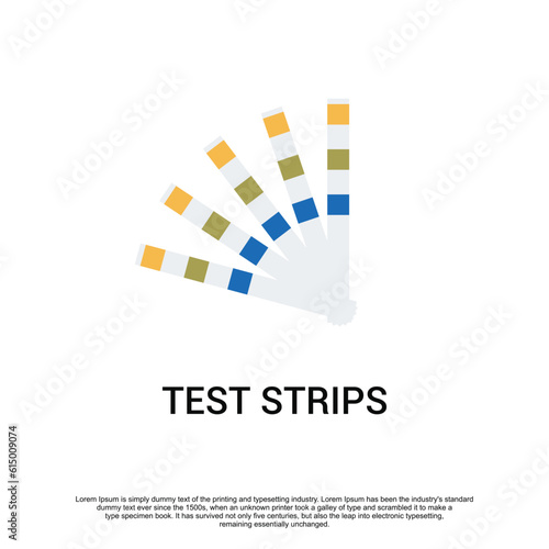 Urine strip test for glucose and protein  vector